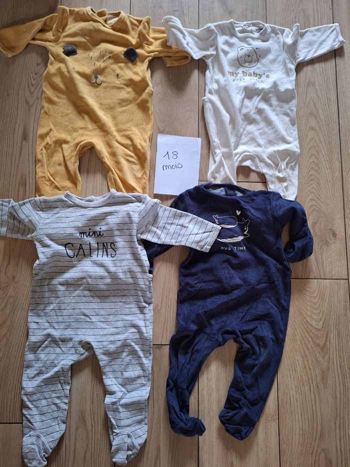 Lot pyjamas 18 mois garçon - photo numéro 2