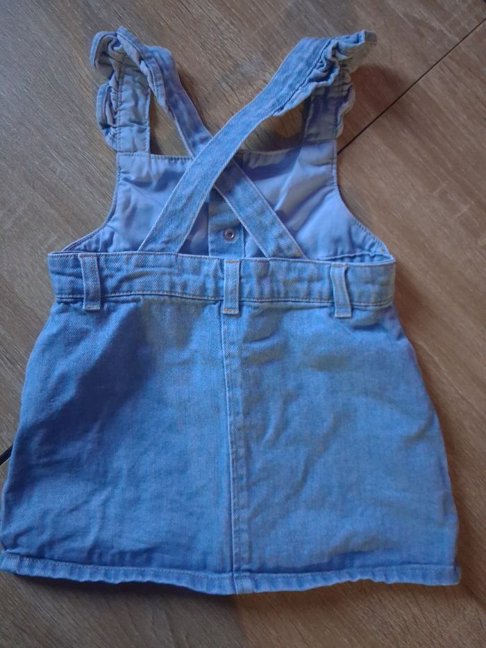 Salopette kiabi  jeans brodée - photo numéro 4