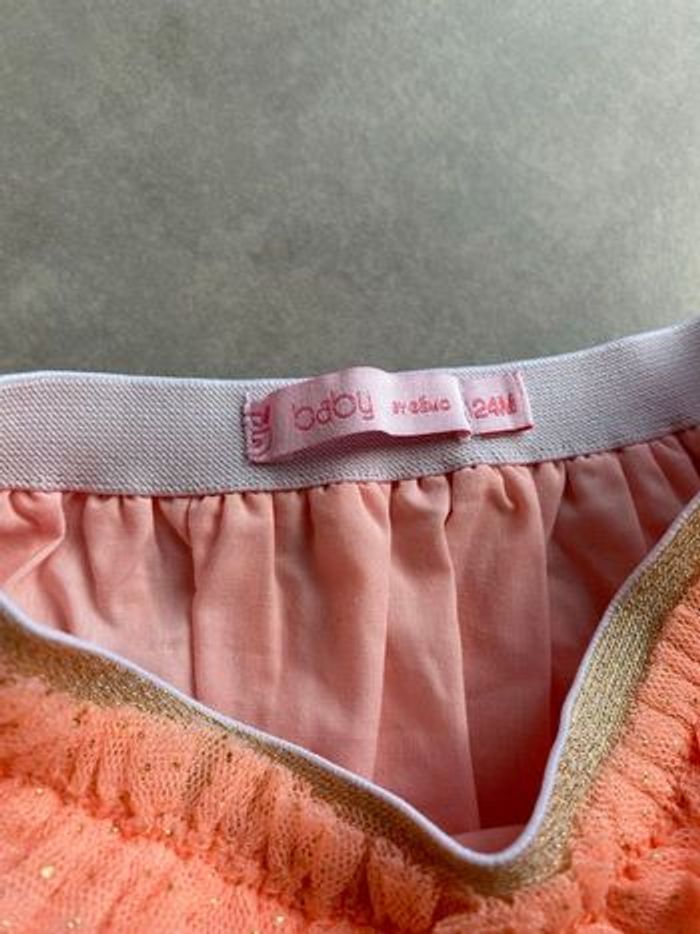 Jupe 24 mois Corail à paillettes Neuve - photo numéro 4
