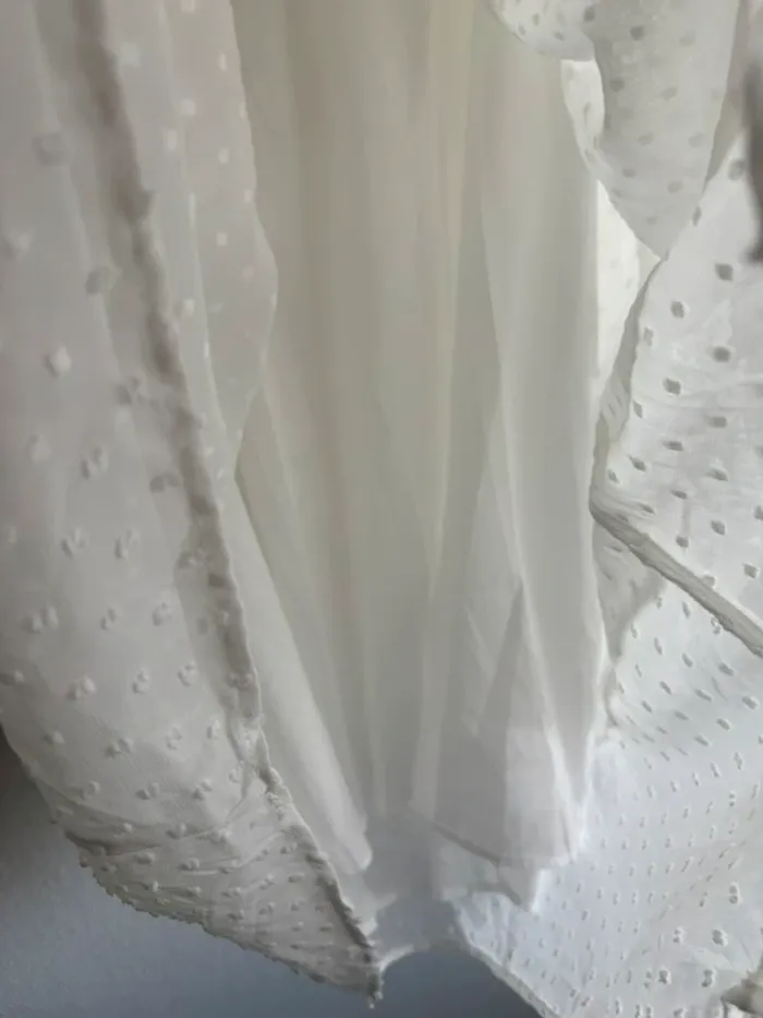 Robe blanche à volants - taille M - photo numéro 7