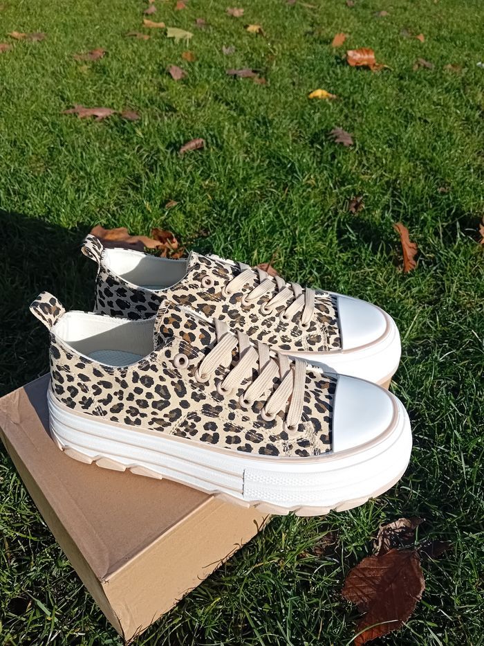 Basket femme léopard  39 - photo numéro 4