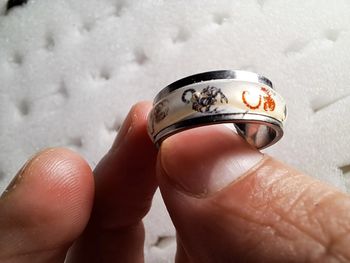 Bague acier inoxydable motifs