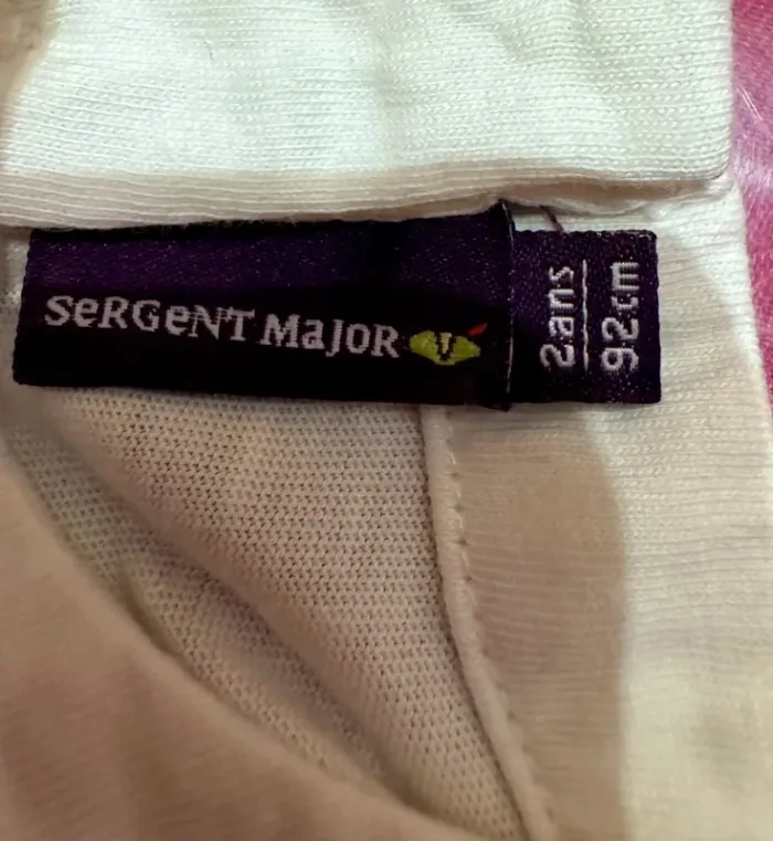 T-shirt fille 2 ans Sergent Major - photo numéro 3