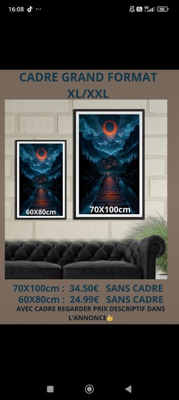 Affiche murale grand format XL/XXL – Décoration intérieure moderne