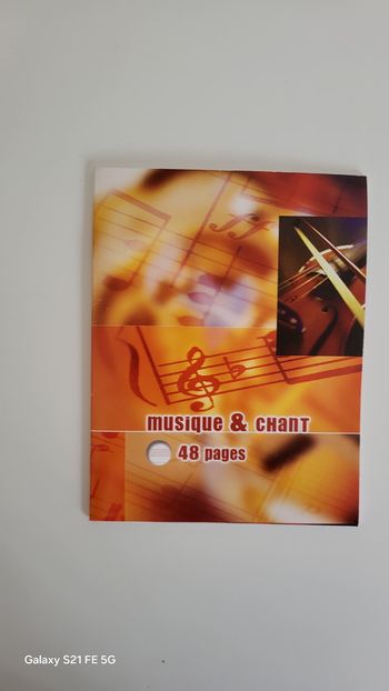Cahier de musique 