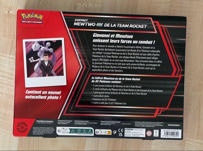 Coffret Mewtwo Ex - Rivalités destinées Ev10 - photo numéro 2