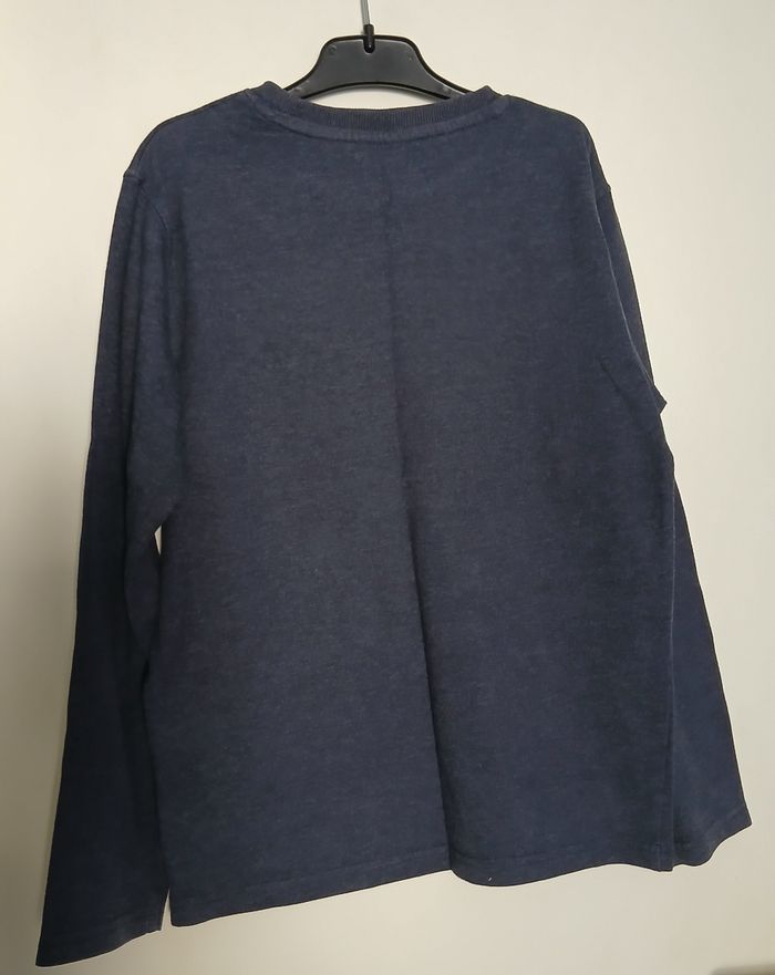 T-shirt manches longues bleu 10 ans - photo numéro 3
