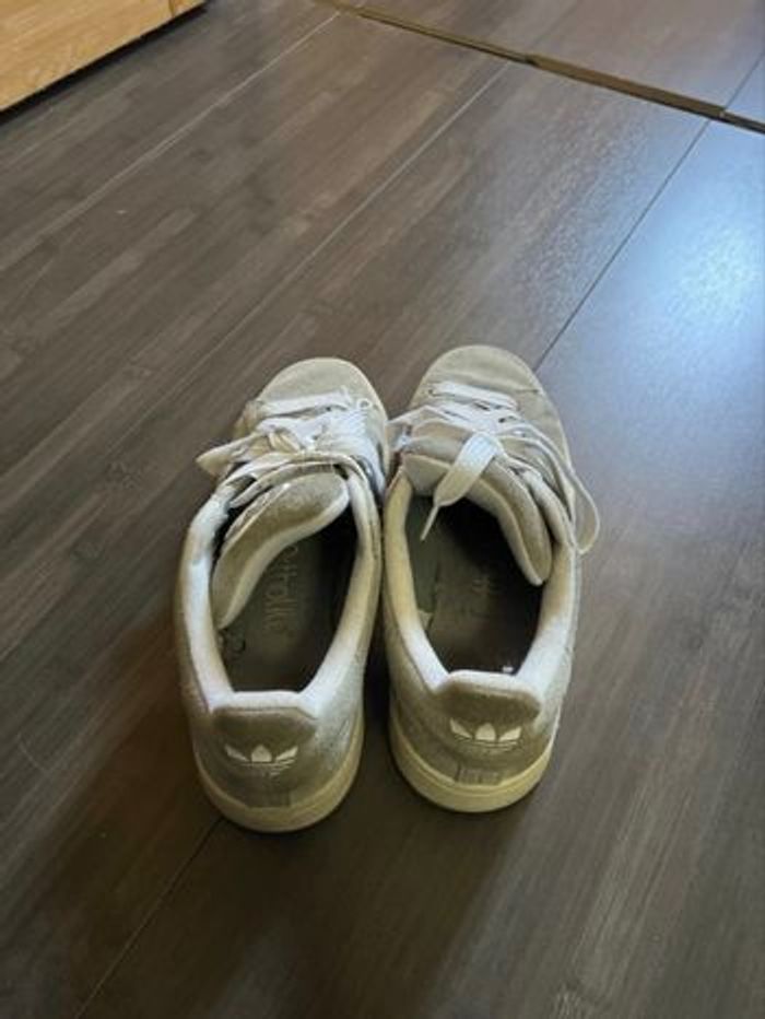 ADIDAS CAMPUS - Daim Gris & Semelle Gomme - T. 38.5 - Style Rétro/Skate - photo numéro 4