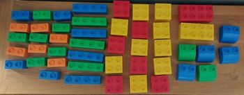 Lot gros cube brique lego quatro