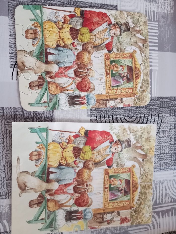 4 puzzles anciens