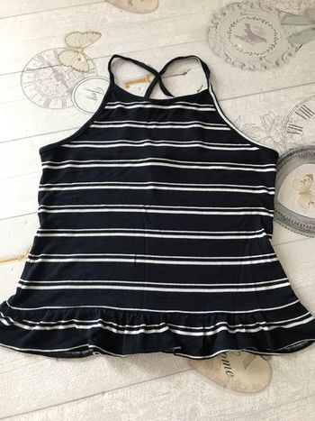 Débardeur rayé marine