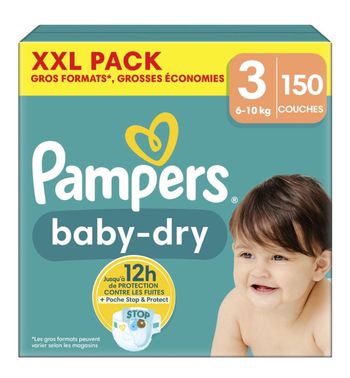 1 xxl pack de couches taille 3 baby dry
