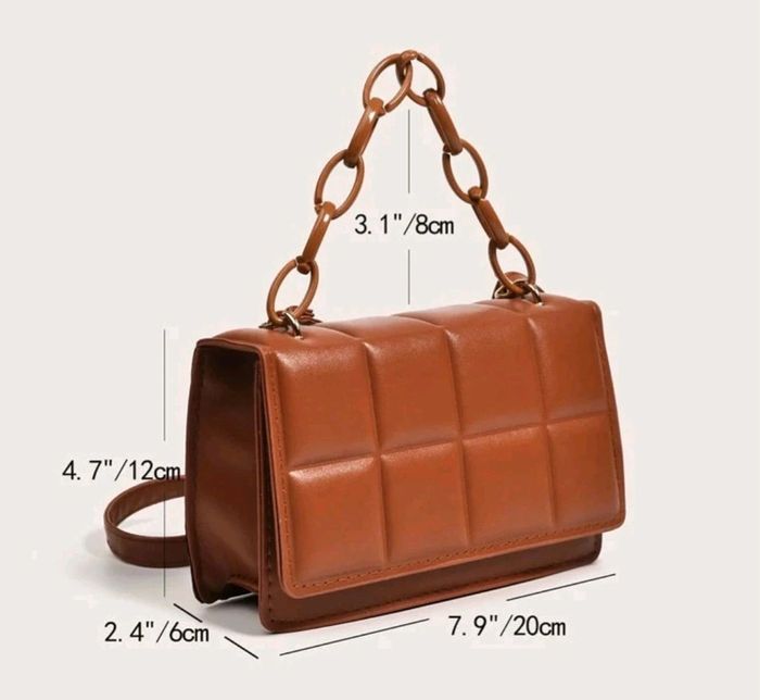 Sac bandouliere ou à mains marron shein - photo numéro 7