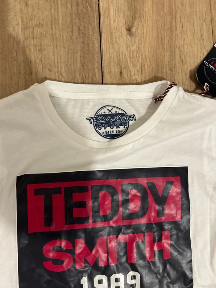 T-shirt blanc Teddy Smith Sport 10ans - photo numéro 2