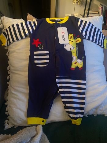 combinaison bébé girafe