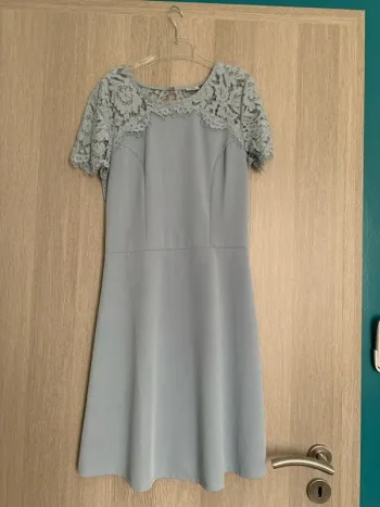 Robe bleu ciel dentelle Pimkie
