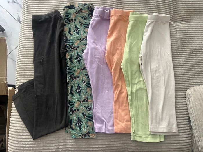 Lot de 6 leggings 10 ans