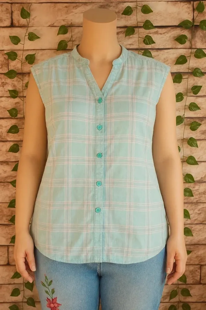 🌸Blouse/Chemisette a carreaux Decathlon Taille 42🌸