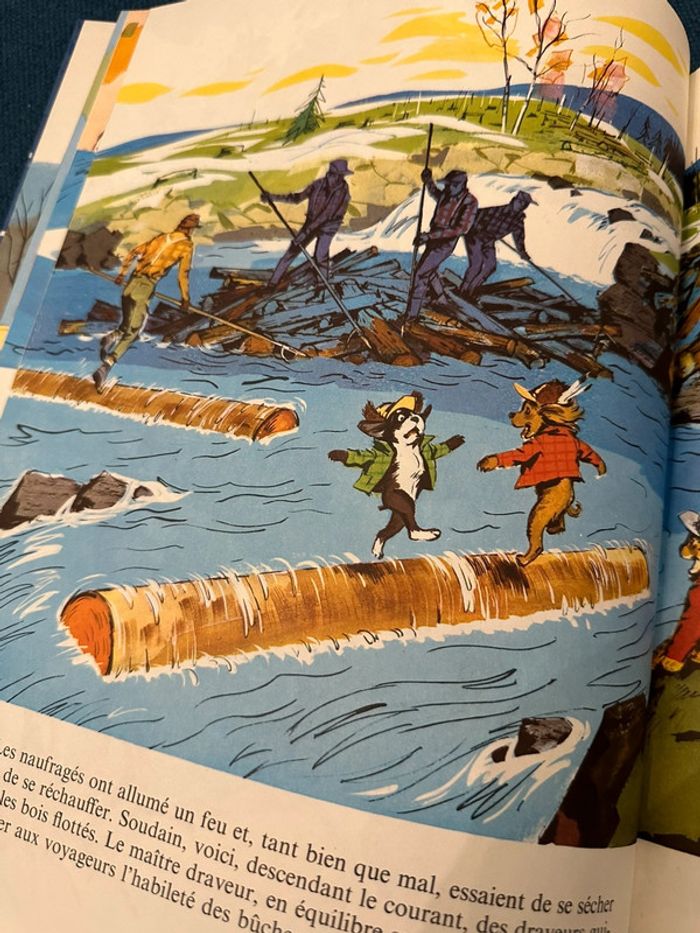 1968 Livre ancien Grands albums Hachette Caroline au Canada vintage ancien - photo numéro 7