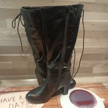 Élégante bottes hautes T37 talon 8cm