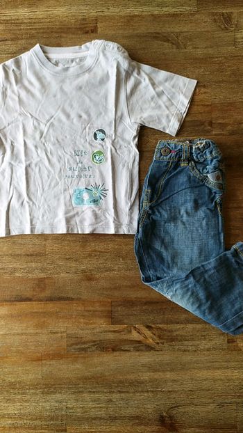 Ensemble Jean et tee shirt / zara / 18-24 mois