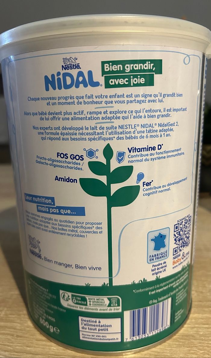 Lait deuxième age - photo numéro 2