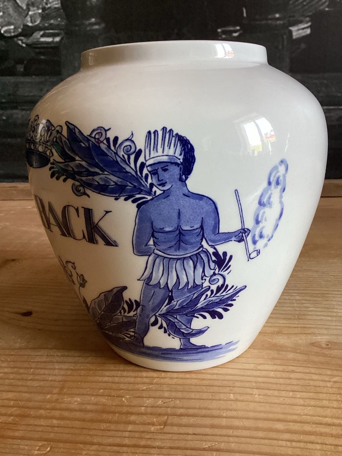 Ancien pot à tabac toeback Delft Hollande - photo numéro 3