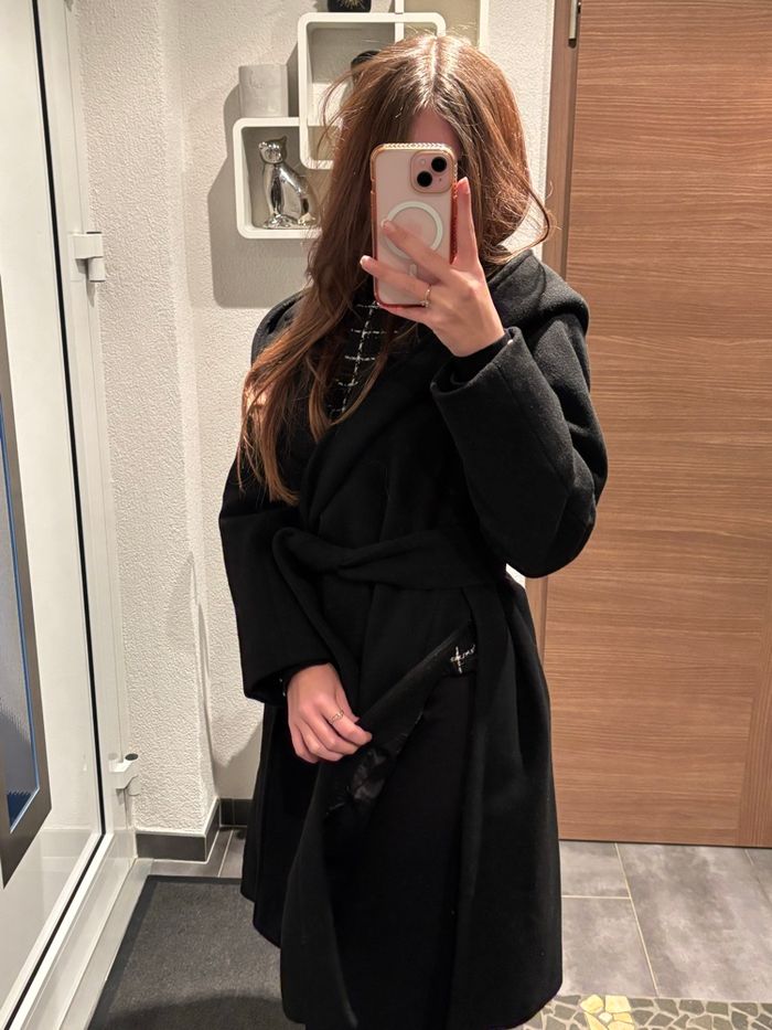 Manteau noir Morgan taille 36 laine - photo numéro 4