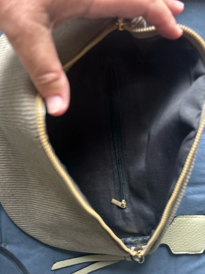 Sac à bandoulière kaki/marron - photo numéro 4