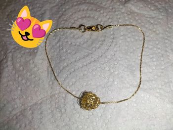 bracelet noeud entremêlé doré