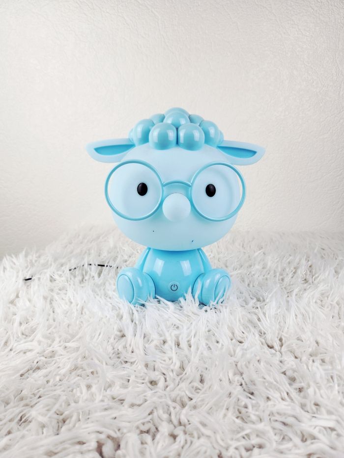 Grande Veilleuse de nuit bleu mouton Led marque Maison du monde 🎅 - photo numéro 2