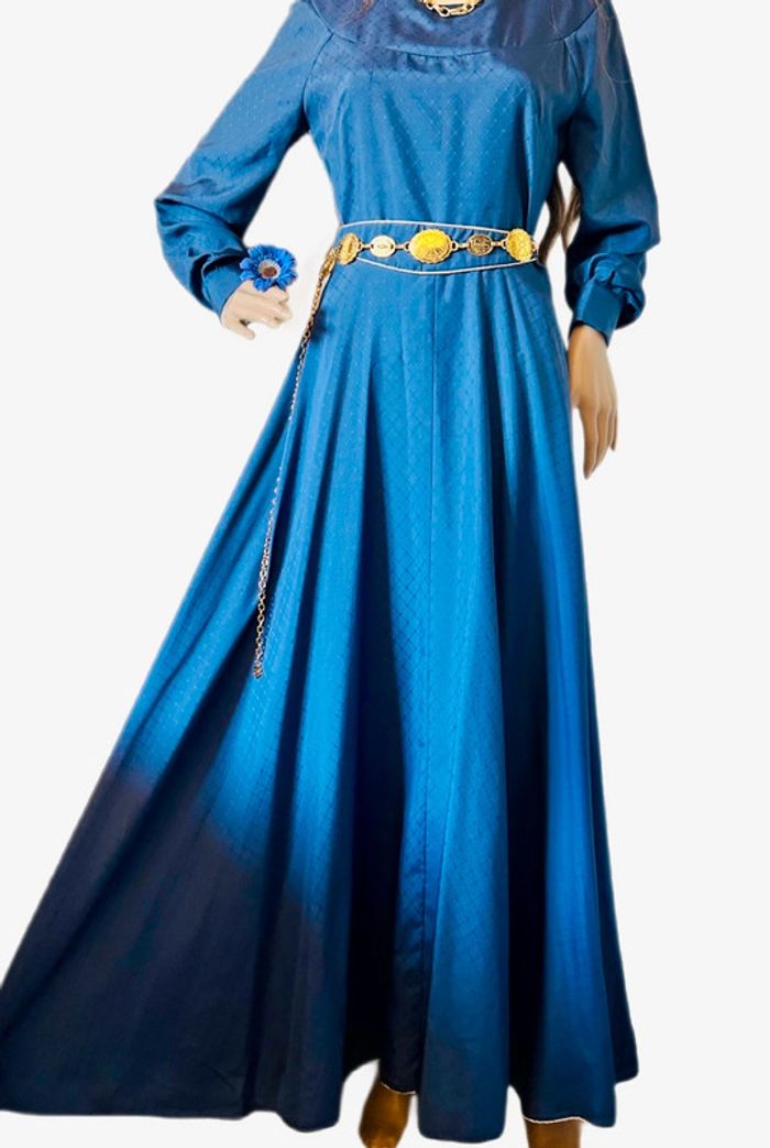 💙Magnifique longue robe bleue vintage style médiéval féerique fairycore medieval blue dress💙 - photo numéro 13