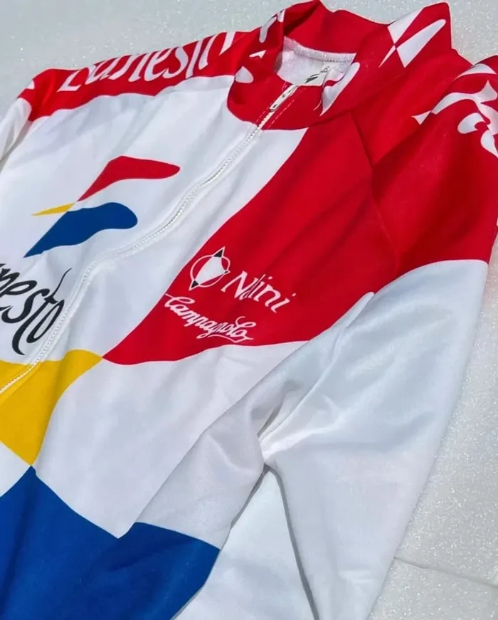 Nalini Banesto Jersey Maillot Veste de cyclisme vintage 90s mens medium - photo numéro 7