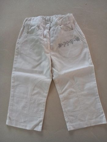Pantalon blanc léger en lin