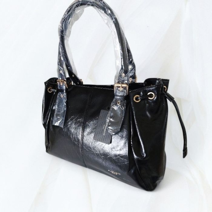 Grand sac craquelé noir Flora Co - photo numéro 2