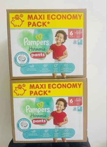 120 Couches Pampers Harmonie  Pants taille 6