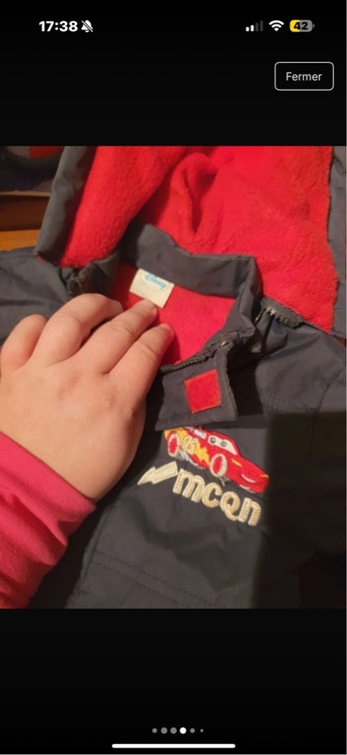 Manteau 12 mois Disney Cars - photo numéro 3