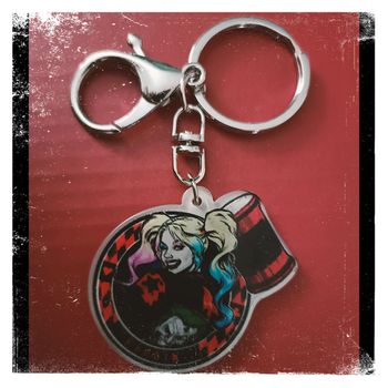 Porte clés style Harley Quinn