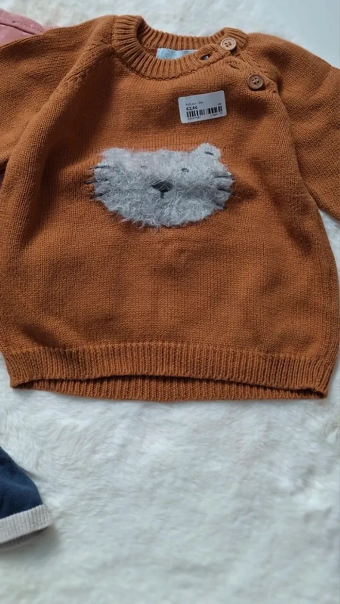 Lot de 5 pulls taille 12 mois - photo numéro 4