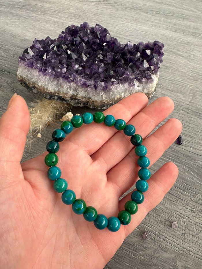 Bracelet en turquoise véritable d’Australie – Pierre naturelle - photo numéro 4