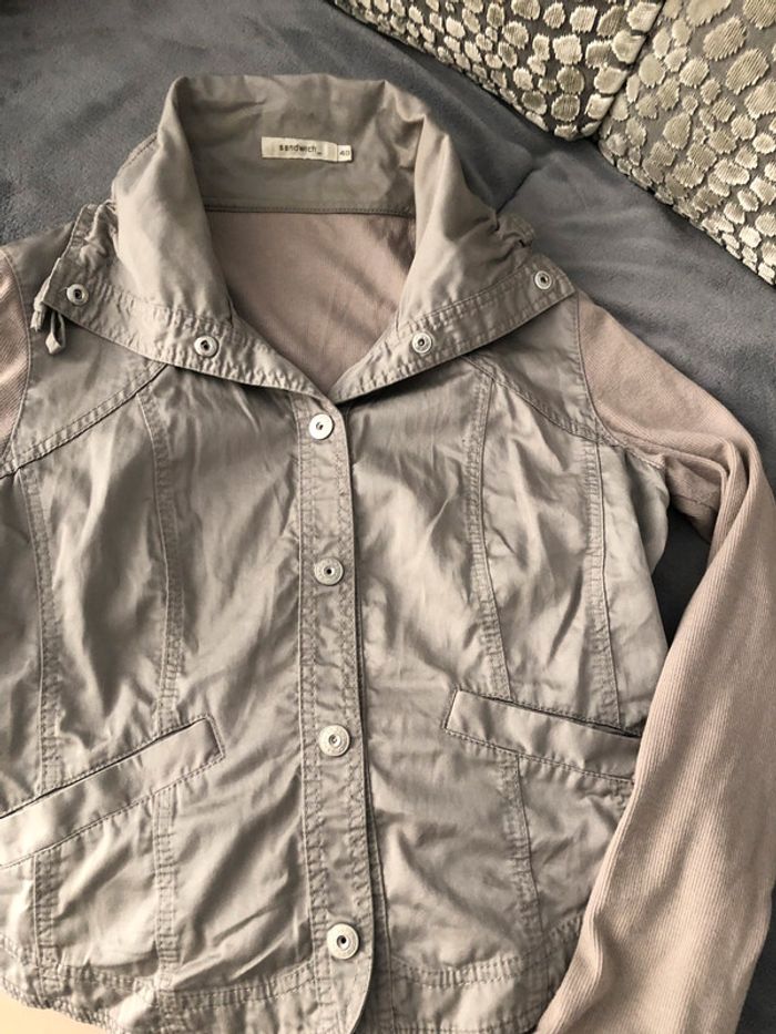 Veste femme sandwich grise - photo numéro 2