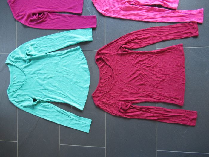 5 tee-shirts à manches longues / haut femme 36 / S - photo numéro 2