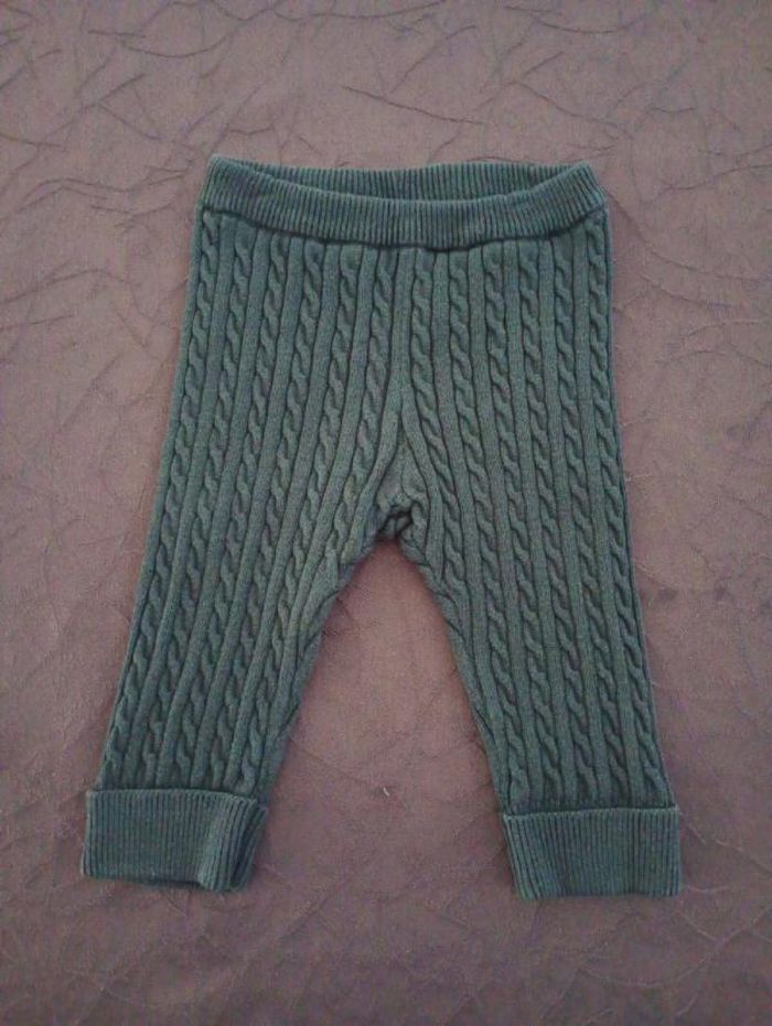Pantalon bébé laine tricot gris gemo