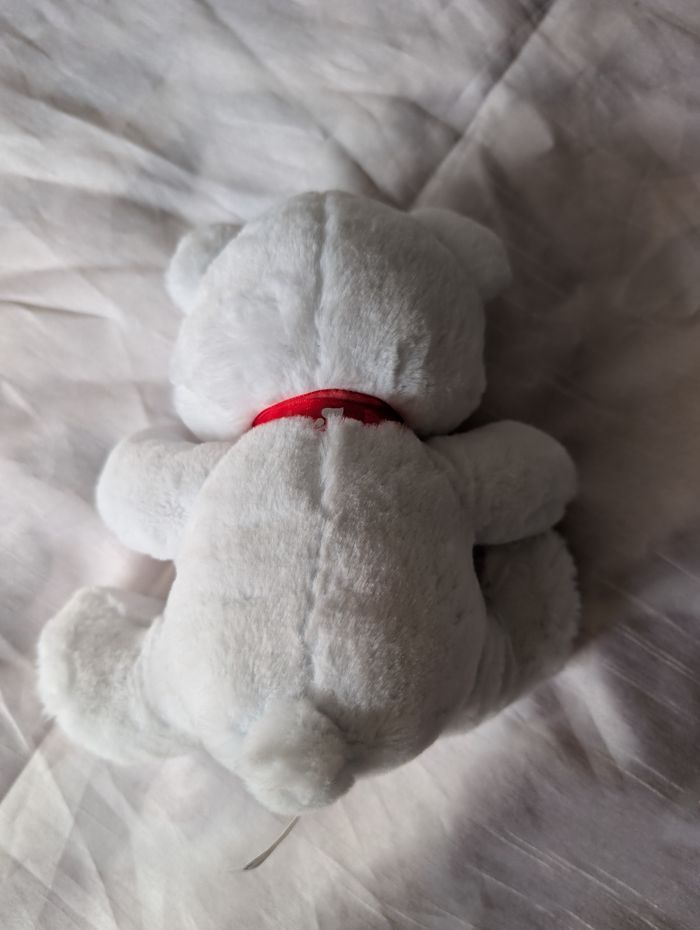 Peluche Ours blanc I ❤️ You - photo numéro 5