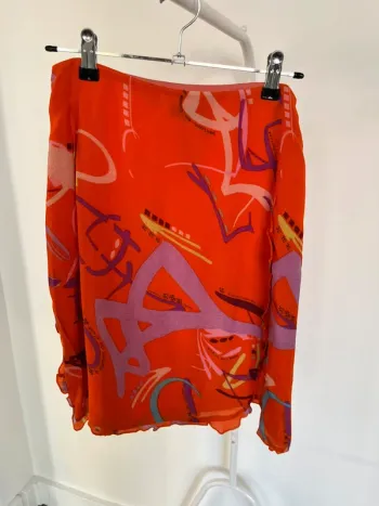 Jupe courte orange Christian Lacroix