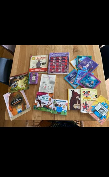 Lot livres et jeux de carte bata-waff