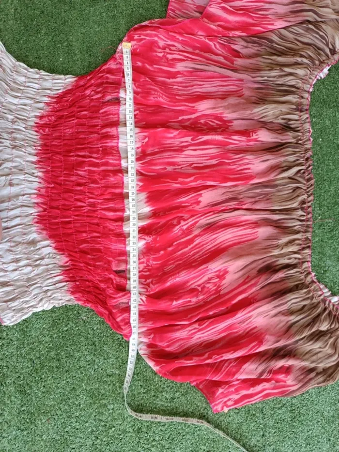 Top fluide transparent coloré taille 46/48 effet tye and dye - photo numéro 5