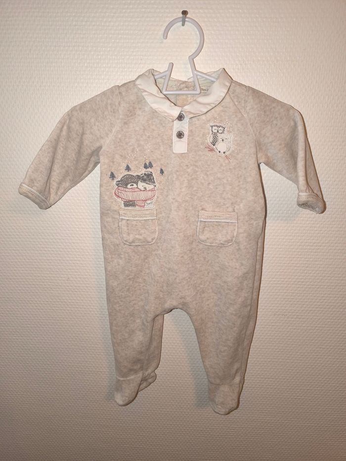 Pyjama velours sergent major 3 mois
