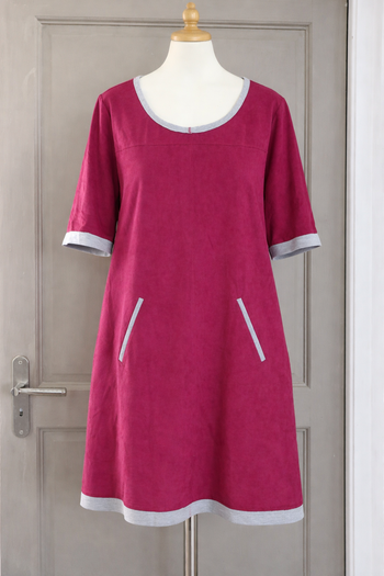 robe bordeaux gris - XXXL - enjoy