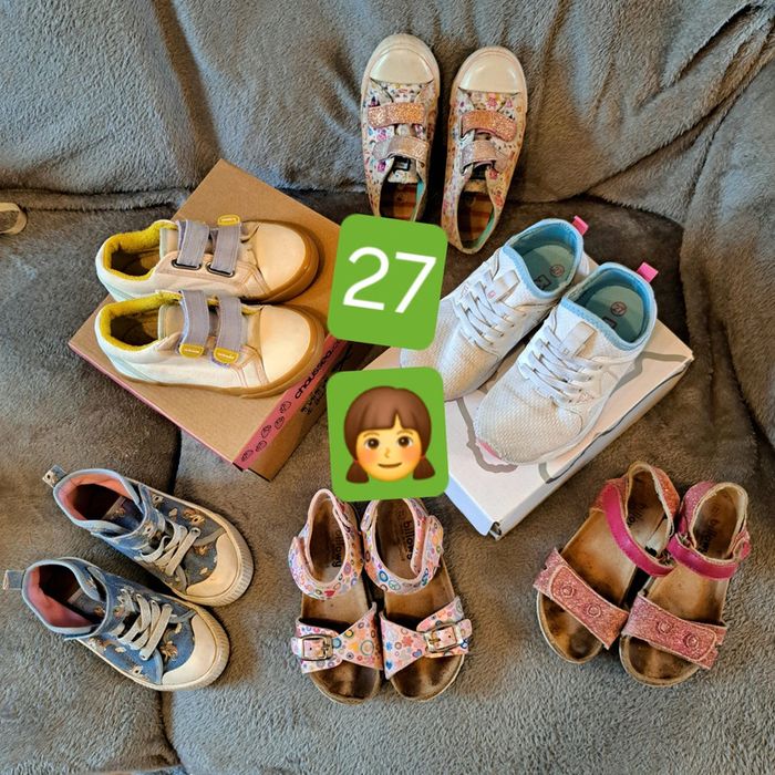 Lot de 6 paires de chaussures fille toutes saisons pointure 27 Vertbaudet, Umbro